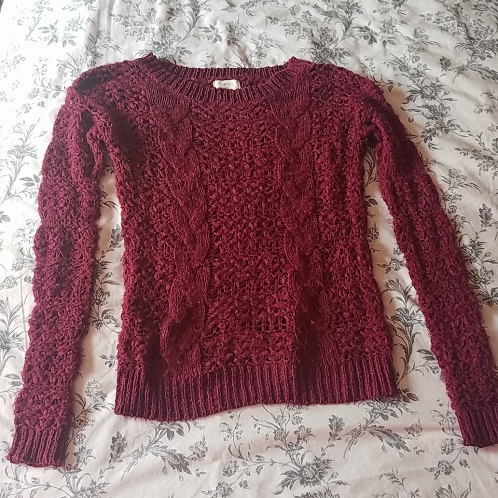 Burgundy sweater
